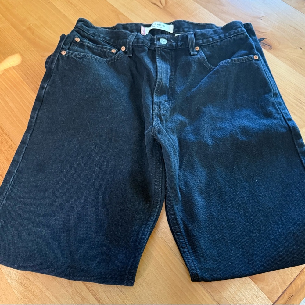 Levi Men’s 505 Black Jeans  34x32